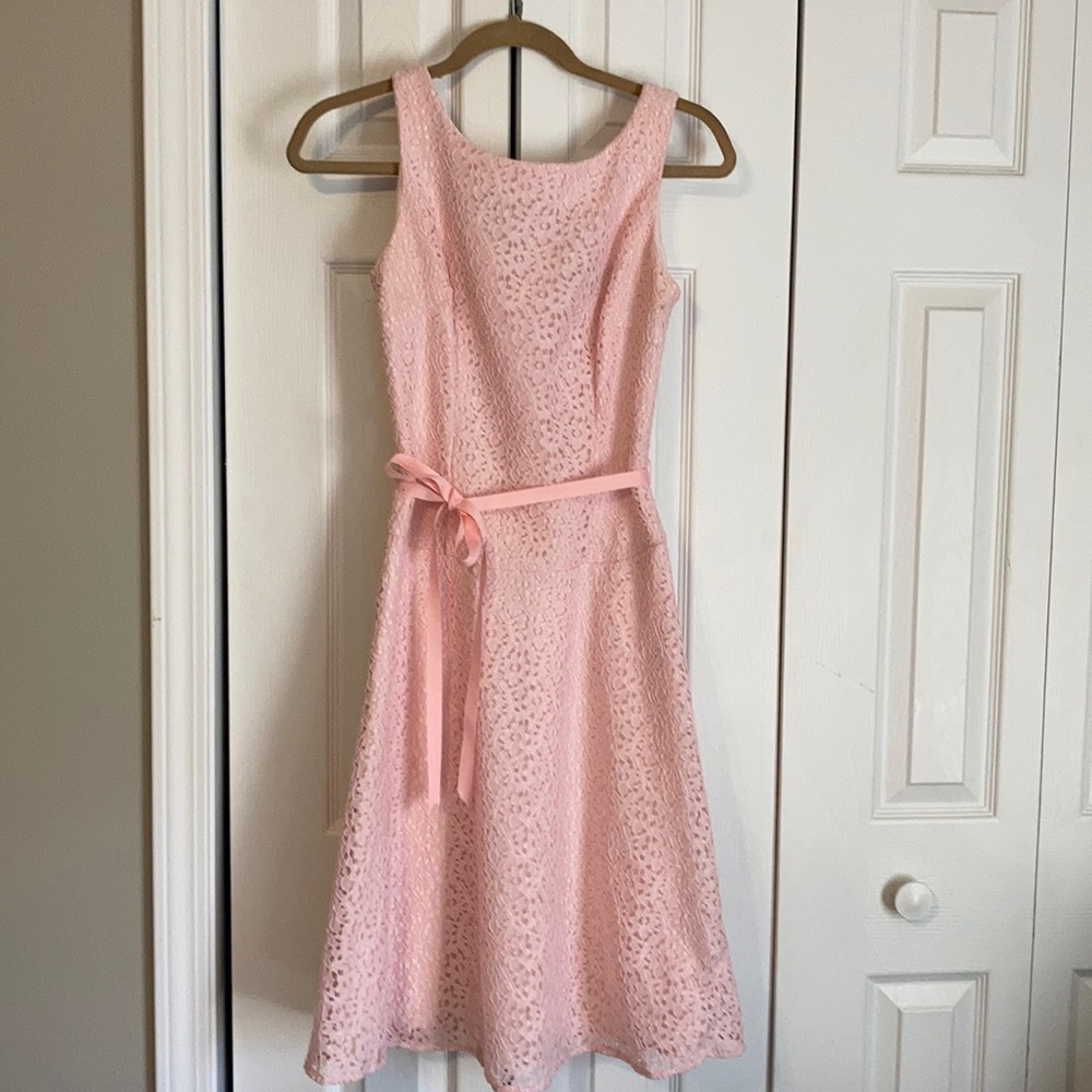 Baby pink eyelet dress